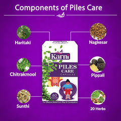 Karni Piles Care Capsules: Ayurvedic Relief for Piles & Hemorrhoids