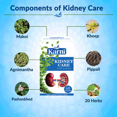 Karni Kidney Care Capsules: Ayurvedic Support for Kidney Health & Urinary Function